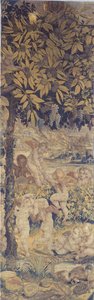 Wandtapijt met spelende putti door Giulio Romano